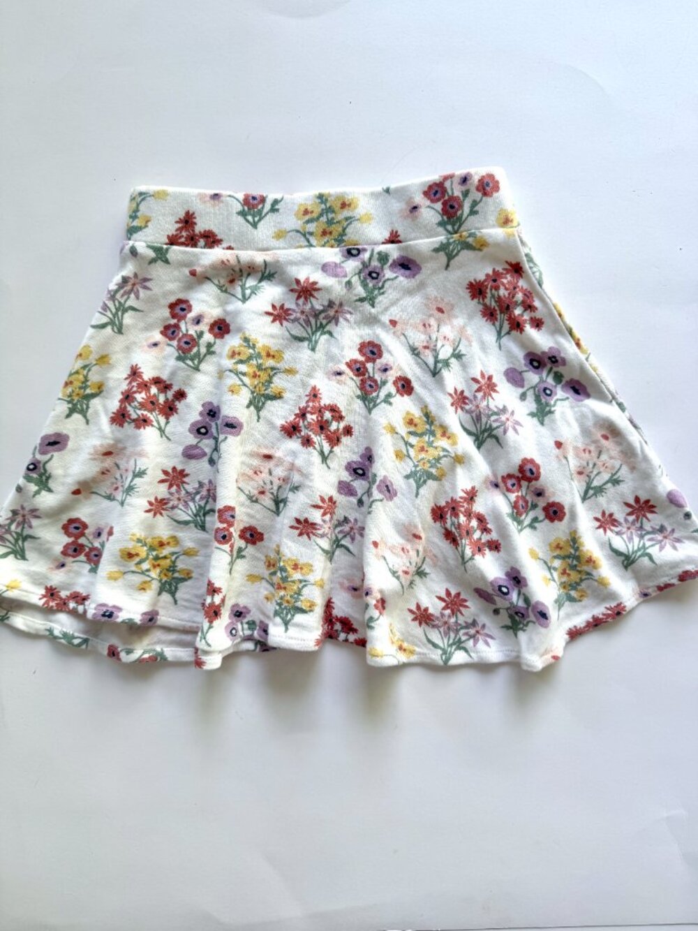 Kate Quinn Wildflower Floral Twirl Skirt Ivory 3T